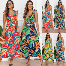 Women's Fashion Simple Casual Print Dress