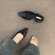 Low Heel Pointed Toe Closed Toe Sandals Female Gentle Pumps