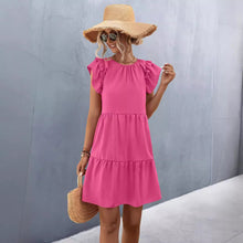 European And American Women's Clothing Solid Color Dress Women