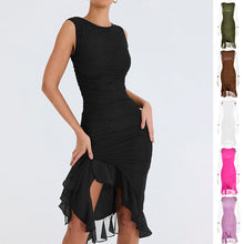 Summer Slim Skinny Sleeveless Dress For Women Fashion Party Club Dresses