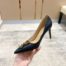 New Fashion Metal Buckle Pointy High Heels Women's
