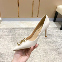 New Fashion Metal Buckle Pointy High Heels Women's