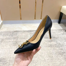 New Fashion Metal Buckle Pointy High Heels Women's