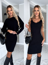 Women's Winter Long-Sleeved Suit with Tight Skirt